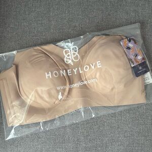 NWT HONEYLOVE Lift-wear V-neck Sand (color) Bra